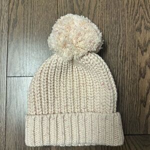 Jamie Kay Cream Knit Pom-Pom Hat size 2